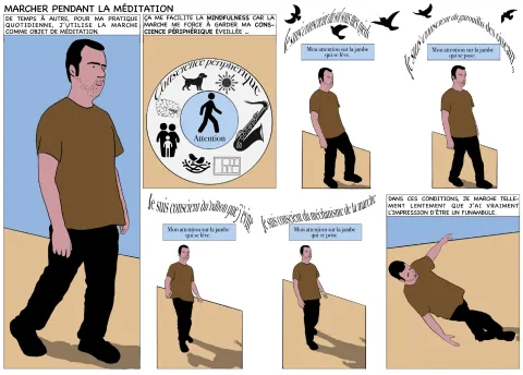 Marcher pendant la méditation